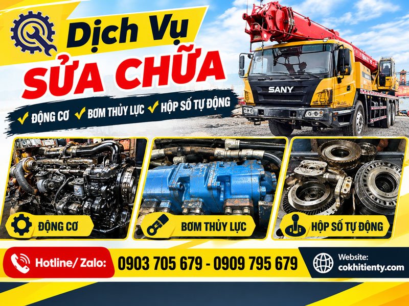 Dịch Vụ Sữa Chữa, Phục Hồi Động Cơ, Bơm Thủy Lực, Hộp Số Tự Động